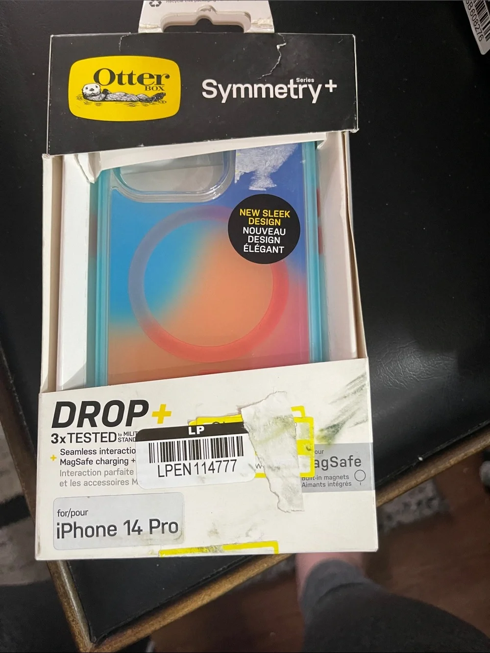 OtterBox Symmetry+ Gradient Case for iPhone 14 Pro - Blue & Orange